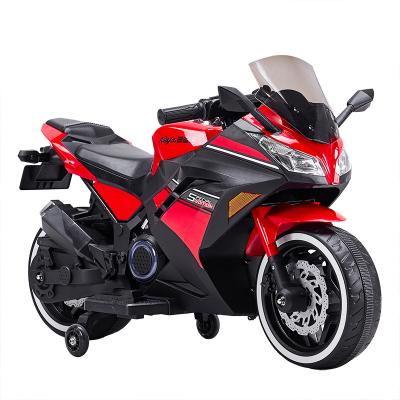 China PP Plastic Children's Motorcycle Dalisi Battery Operated Ride On Bike 12V Toys Children Two Motors Battery Operated Kids Electric Motorcycle for sale