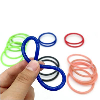 China Factory Direct Flexible Blue Colored Elastic Non-Toxic Silicone Food Grade machine use seal rubber o ring for sale