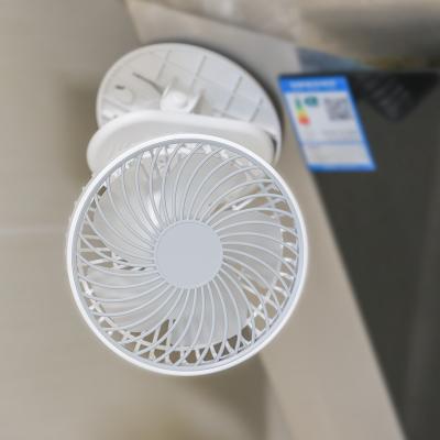 China New Fashion Magnet Adsorption Bottom Function 3 in 1 Clip Multifunctional Rechargeable USB Mini Fan Desktop Fan for sale