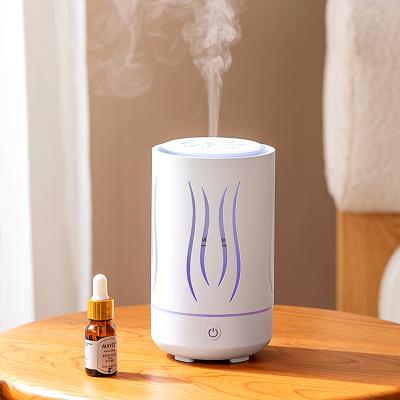 China Hot Selling Household Aroma Diffuser Wooden Aroma Diffuser Essential Oil Diffuser Humidifier with 7 Colors for sale