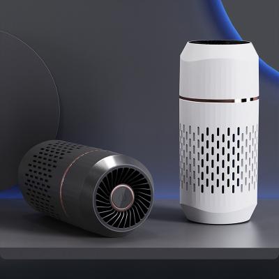 China New Design 1800mAh HEPA Negative Ion Air Purifier Mini Portable Car Air Purifier USB Purifier Filter for sale