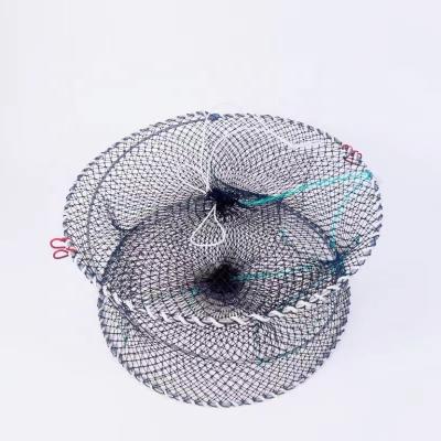 China High Strength Plastic coated king crab pots aquaculture steel crab net trap for sale