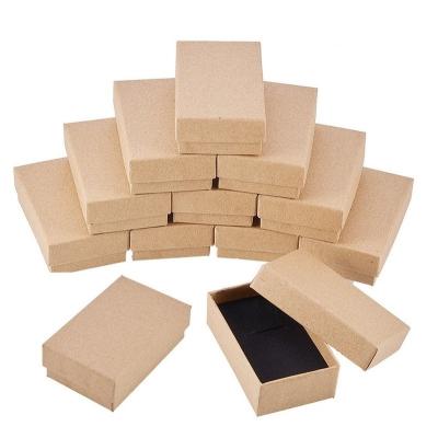 China Factory Price Brown Jewelry Packaging Box Recyclable Paper Packaging Jewelry Box Paper Bag for sale