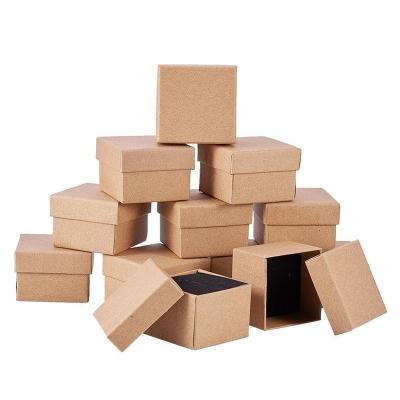 China Factory Wholesale Price Brown Jewelry Packaging Box Recyclable Paper Packaging Jewelry Box Paper Bag for sale