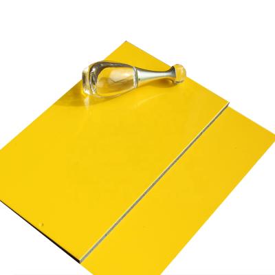 Chine 4mm alukobond yellow color aluminum composite panel for exterior à vendre