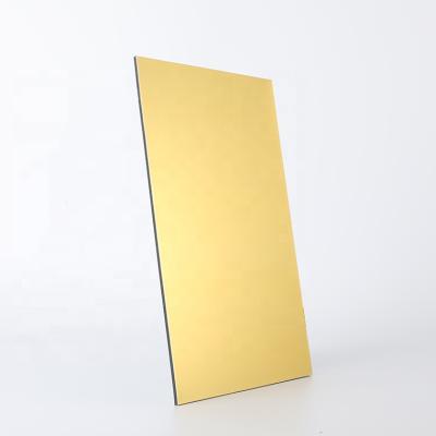 중국 4mm Aluminum Alloy Mirror Aluminium Composite Panel Exterior Gold Alucobond 판매용