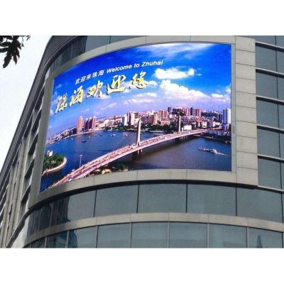 China Custom sized advertising video p6 led outdoor fixed wall large ad display screen for sale