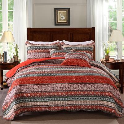 China Anti-pilling Washed Jacquard Cotton Bedspread Quilt Bedspread Set With 2 Pillowcases for sale