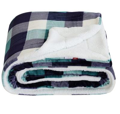 China PORTABLE Printed Sherpa Fleece Blanket Custom 50