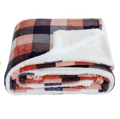 China PORTABLE Flannel Sherpa Blanket 50