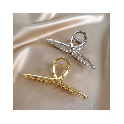 China Metal Hair Clips Claw 2021 Hot Sales Shape Luxury Hair Claw Clips For Girls Luminous Metal Claw Hair Clips Big Size for sale