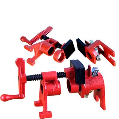 China Wooden Stand DIY Hand Tools 1/2 Inch Pipe Clamp Woodworking With Protective Jaw Pads 3/4 Inch Woodworking Tools for sale