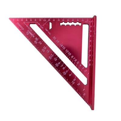 China Aluminum 45 Measuring Tool Square Speed ​​Square Carpenter Triangle Ruler Drafting Tool Layout Tool 90 Degree Triangle Ruler for sale