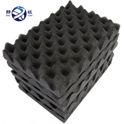 China Sound Deadening Decorative Durable Black Eggshell Soundproof Acoustic Foam for sale