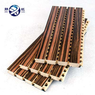 China Industrial Sets Fireproof Board Soundproof Material Perforated Wooden Acoustic Panels for sale