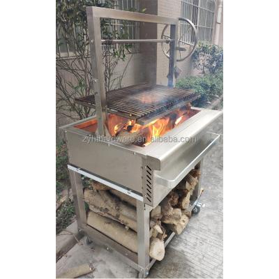 China Adjustable Free Size Stainless Steel Wood or Charcoal Burning 35