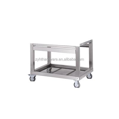 China Size Adjustable Argentine Grill and Santa Maria Grill Cart Stainless Steel for sale