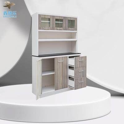 China Metal Collapsible Home Storage Furniture Grain Furniture Living Room Kitchen Pantry Steel Cupboards for sale