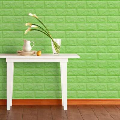 China Modern Foam Wall Stickers Decoration Adhesive Waterproof 3d Interior Decorative Wallpaper Material for sale