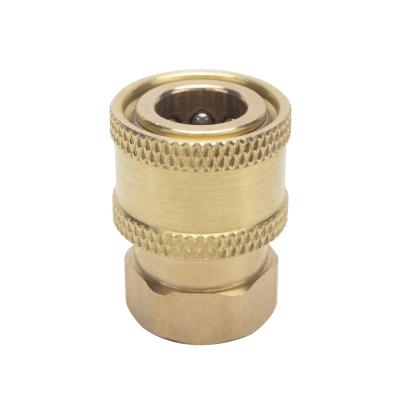 China Car High Pressure Joint Connector Adapter Coupler G1/4 Wash Brass Female + 1/4