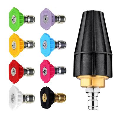 China Factory Direct Sale Universal High Pressure Joint Accessories Nozzle Multifunctional Rotary Nozzle for sale