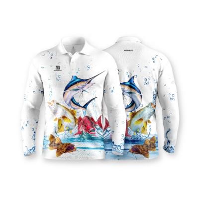 China Spring UV Summer Wear Fishing Sublimation Protection Men Antibacterial Special Quick Dry Customized Shirts for sale