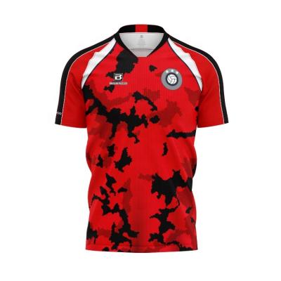 China Shirts & Main 2021 SoccerT Shirt High Quality Quick Dry Wear Sublimated Design Cheap Custom Mens Football Uniform Top for sale