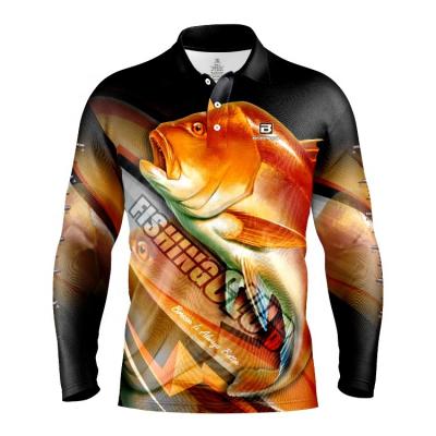 China Fishing Long Sleeve Anti-UV Tank Top Sublimation Printing Quick Dry Sunscreen Fishing T-shirt Wear Outdoors for sale