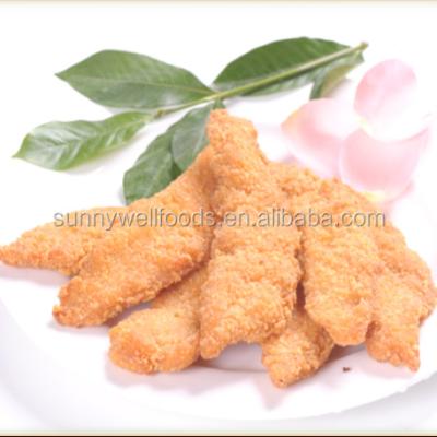 China Cooked fried chicken inner fillet fried chicken meat for sale