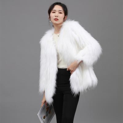 China Fashion Breathable Wholesale High Quality Thick Warm Fluffy Coat Real Raccoon Fur Coat For Women for sale