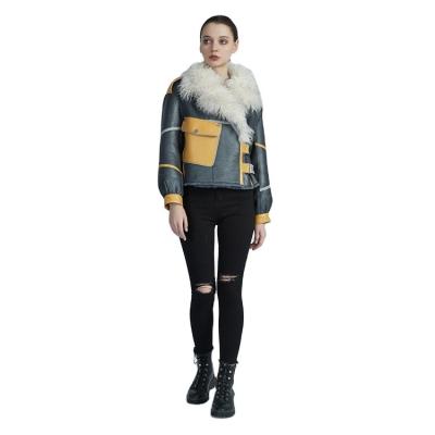 China Qualit Promotional Women's Top Quality Sheep Fur Breathable Jacket for sale