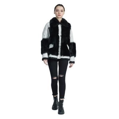 China Breathable Wearing Unique Women's Sheep Fur Jacket Quality Guaranteed for sale