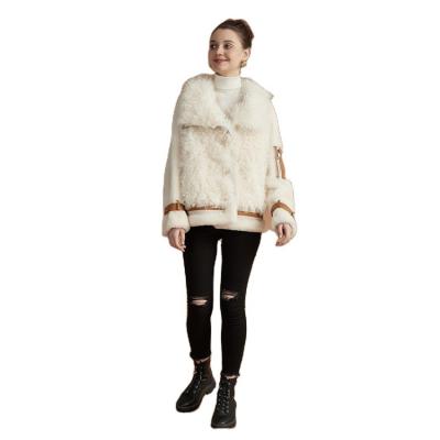 China Breathable Hot Sale Quality Guaranteed Quality Womens Sheep Fur Jacket for sale