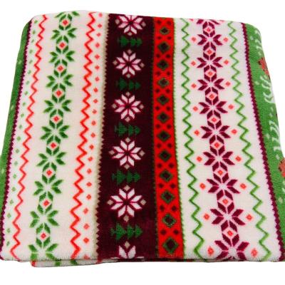 China HOT Stylish And Comfortable Super Soft Fleece Throw Christmas Plush Blanket For Holidays for sale