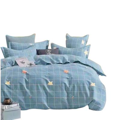 China Cheap Geometric Pattern Microfiber Product Bedding Set Gray 100% Gray Even Disposable Bedding Duvet Cover for sale