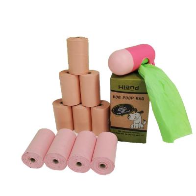 China Factory Sale Clean Biodegradable Dog Poop Bags Of Miscellaneous 100% Sustainable Compostable Pet Waste for sale