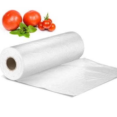 China BIODEGRADABLE 100% Compostable Fresh Storage Fruit and Vegetable Supermarket Biodegradable Roll Bags For Food Catering for sale