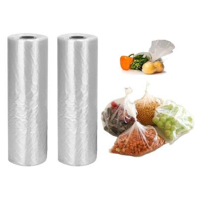 China Custom 100% Compostable Eco-Friendly Organic Fruit and Vegetable Product Bag On Roll Supermarket Biodegradable Roll Bag for sale