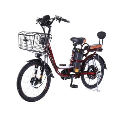 China High quality 2022 magnesium alloy single speed 48v 400w electric cargo bicycle for home use delivery work for sale