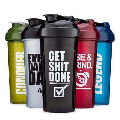 China Doyoung Viable Free Sample Customized Portable Protein Shaker Bottle Bender Custom Logo Protien Water Bottle With Ball for sale