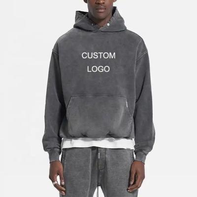 China Breathable Original Equipment Manufacturer Men Drop Shoulder Streetwear 100 Cotton Oversized Heavyweight Pullover for sale