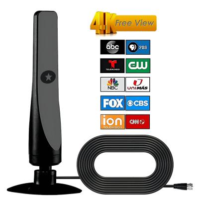 China Indoor Digital Amplified TV Antenna 50 Miles Range Powerful Amplifier Supports 4K Full HD Smart Frequency Range 170-860MHz for sale