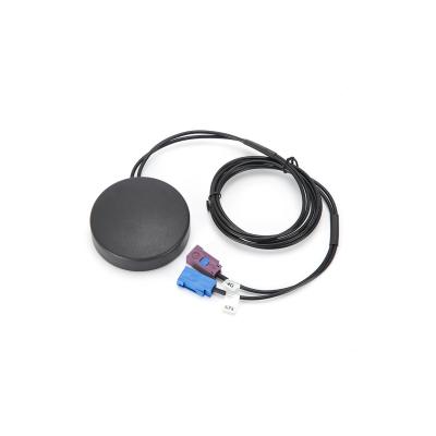 China GPS/Beidou+GSM/3G/4G combination antenna for vehicle navigation FAKRA SMB long straight female C/D external circular antenna for sale