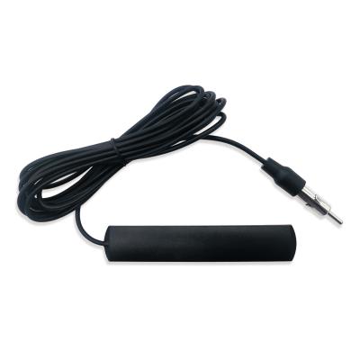 China External Internal adhesive Universal Car FM Radio Antenna Patch Black Radio antenna 5dbi  car antenna Amplifier for sale