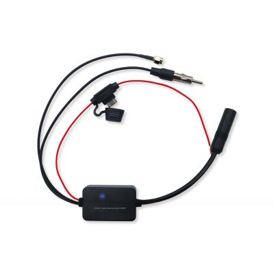 China Car Radio signal amplifier AM FM + DAB antenna extension cable Car radio audio broadcasting antenna signal booster for sale