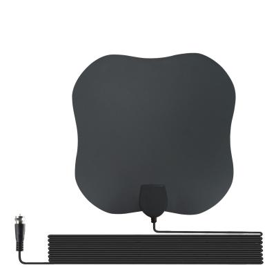 China 1080P UHF VHF Digital Indoor HD TV Antenna with Amplifier DVB-T DVB-T2 HDTV Thin Film Sticker Antenna for sale