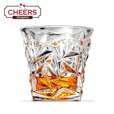 China Viable maker Crystal Rocks Bourbon Whiskey Glasses, old-fashioned Lowball bar tumblers for drinking for sale