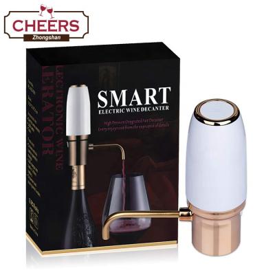 China Amazon Perfect New Arrivals Smart Design Electric Wine Aerator Decanter and Automatic Wine Pourer 2 in 1, USB Wine Oxidizer Refilling Dispenser for sale