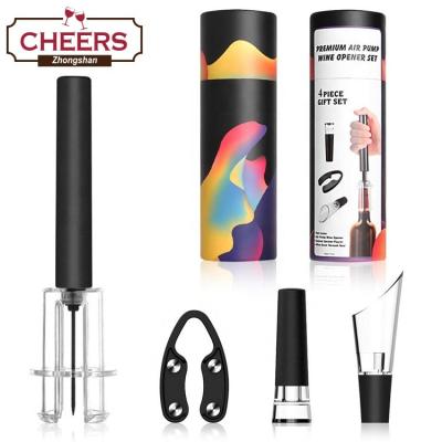 China 2020 Viable Amazon New Arrival Wine Air Pressure Pump Bottle Opener, Foil Cutter, Cork Remover Easy Corkscrew, Screw Out Tool for sale