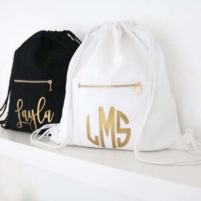 China Custom Jewerly Drawstring Bag Monogram Personalized Custom Bag for sale